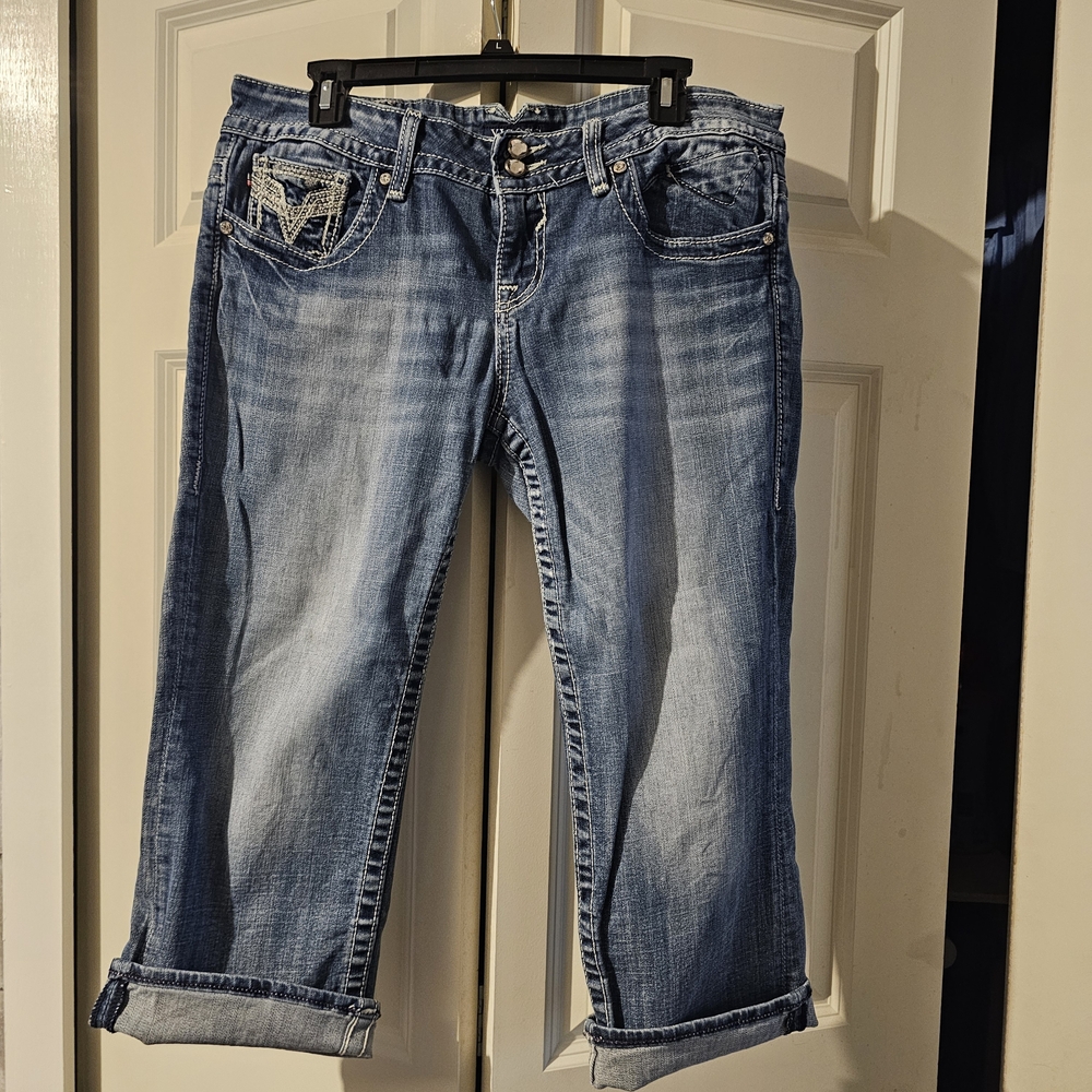 Vigoss Women’s Light Wash Blue Jeans - Relaxed Crop